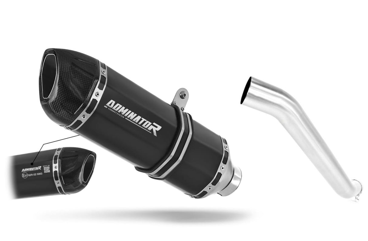 Kawasaki ZX6R 636 2003 - 2004 EU Approved Exhaust Silencer HP1 BLACK 20 m.