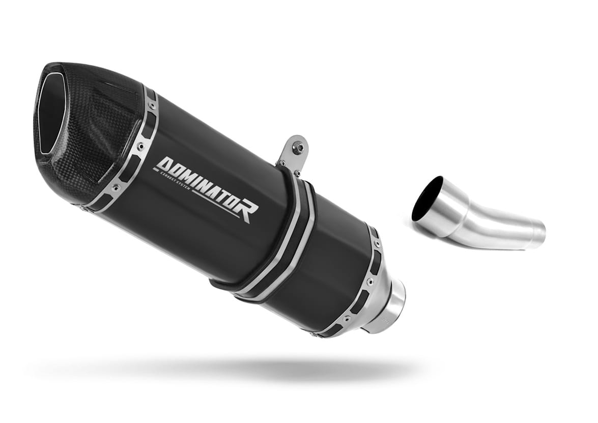 Kawasaki ZX6R 636 2009 - 2016 Exhaust Silencer Muffler HP1 BLACK + dB killer 20 m.