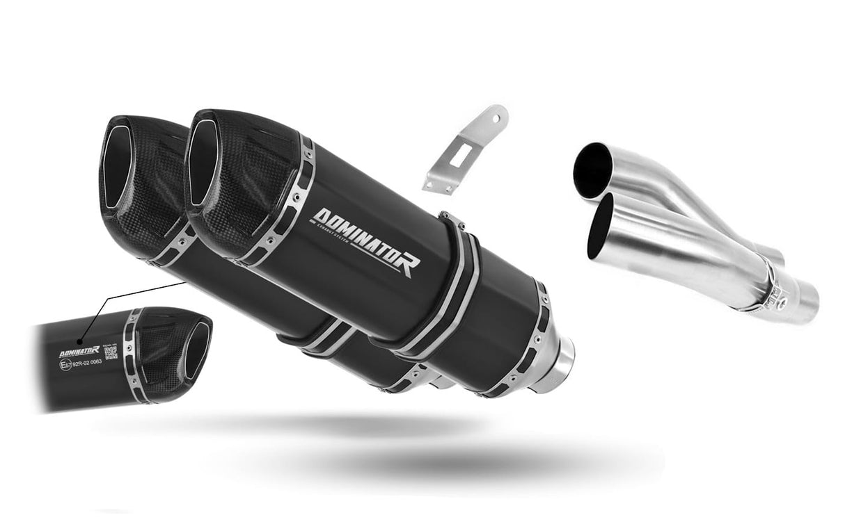 Kawasaki Z1000 SX 2010 - 2013 EU Approved Exhaust Silencer HP1 BLACK 20 m.