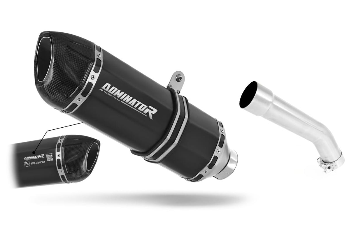 Kawasaki ZX10R 2004 - 2005 EU Approved Exhaust Silencer HP1 BLACK 20 m.