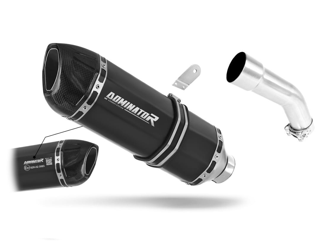 Kawasaki ZX10R 2008 - 2010 EU Approved Exhaust Silencer HP1 BLACK 20 m.
