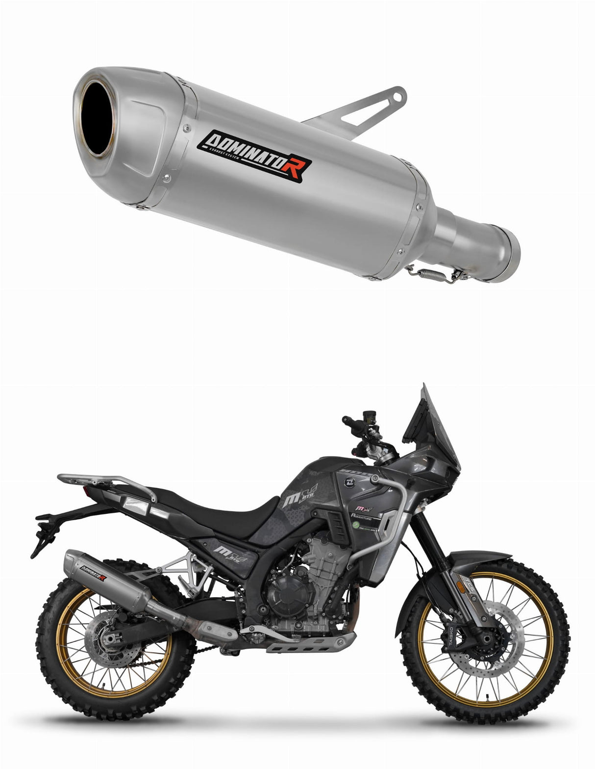 Kove 800 X Pro Adventure / Rally 2023 - 2025 Exhaust Silencer Muffler S6 + dB killer 20 m.