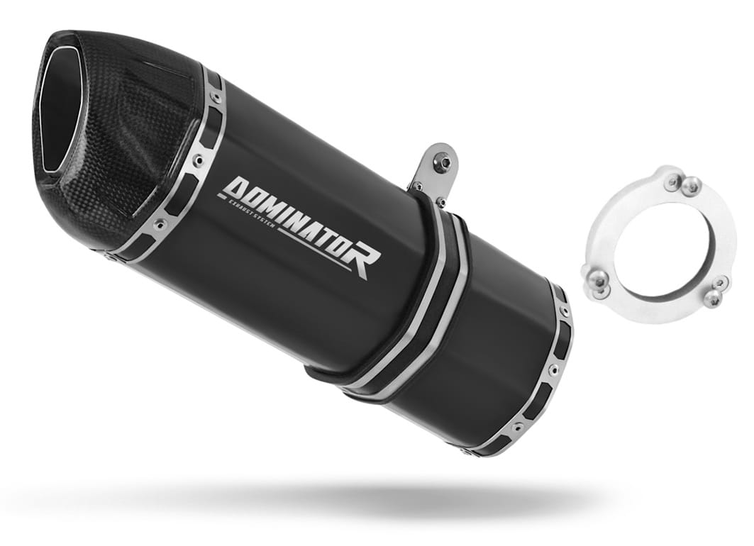 Kawasaki ZRX 1200 S 2001 - 2007 Exhaust Silencer Muffler HP1 BLACK + dB killer 20 m.