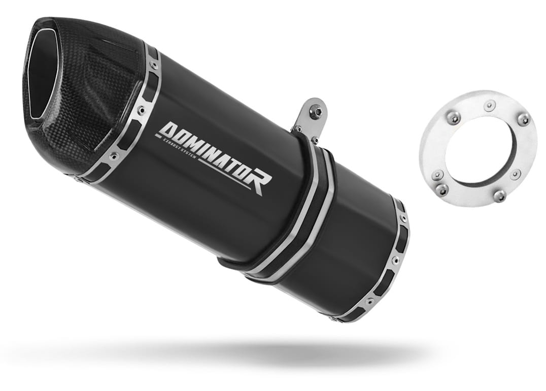 Kawasaki ZX12R 2000 - 2005 Exhaust Silencer Muffler HP1 BLACK + dB killer 20 m.