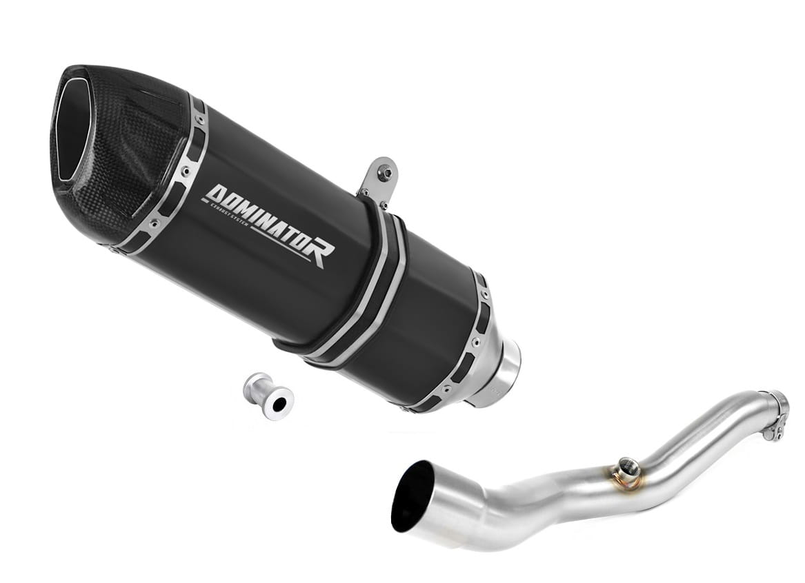 Suzuki BURGMAN 400 2007 - 2016 Exhaust Silencer Muffler HP1 BLACK + dB killer 20 m.