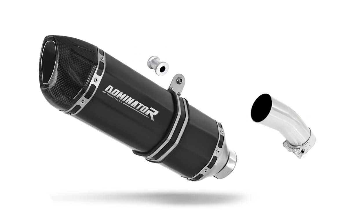 Suzuki BURGMAN 650 - 2012 Exhaust Silencer Muffler HP1 BLACK + dB killer 20 m.