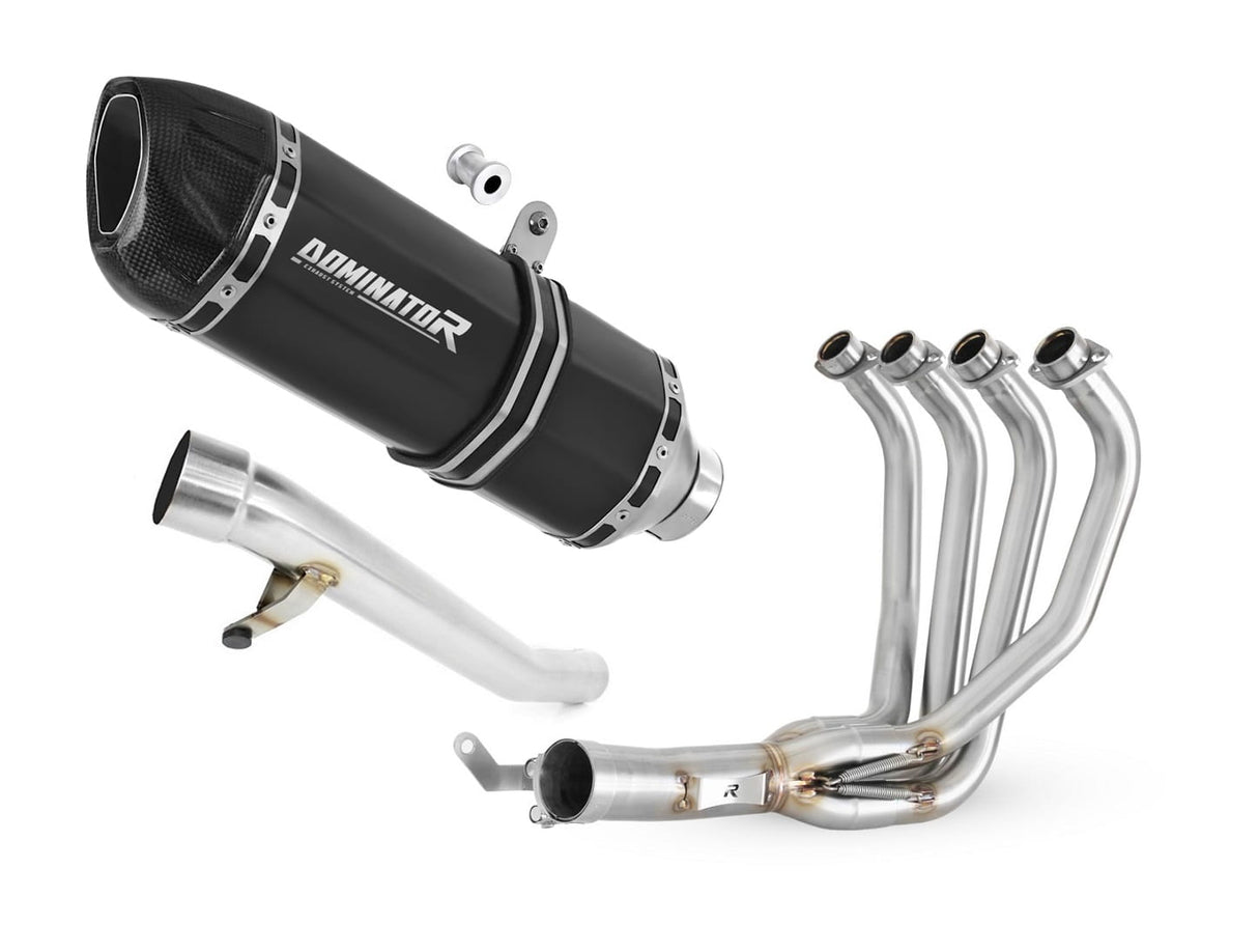 Suzuki GSF 650 BANDIT N / S 2005 - 2006 Full Exhaust System Collector Silencer HP1 BLACK + dB killer 20 m.