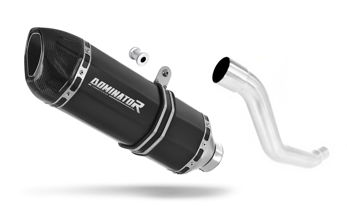 Suzuki XF 650 Freewind 1997 - 2003 Exhaust Silencer Muffler HP1 BLACK + dB killer 19 m.