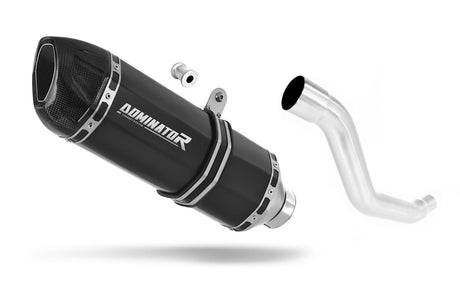 Suzuki XF 650 Freewind 1997 - 2003 Exhaust Silencer Muffler HP1 BLACK + dB killer 19 m.