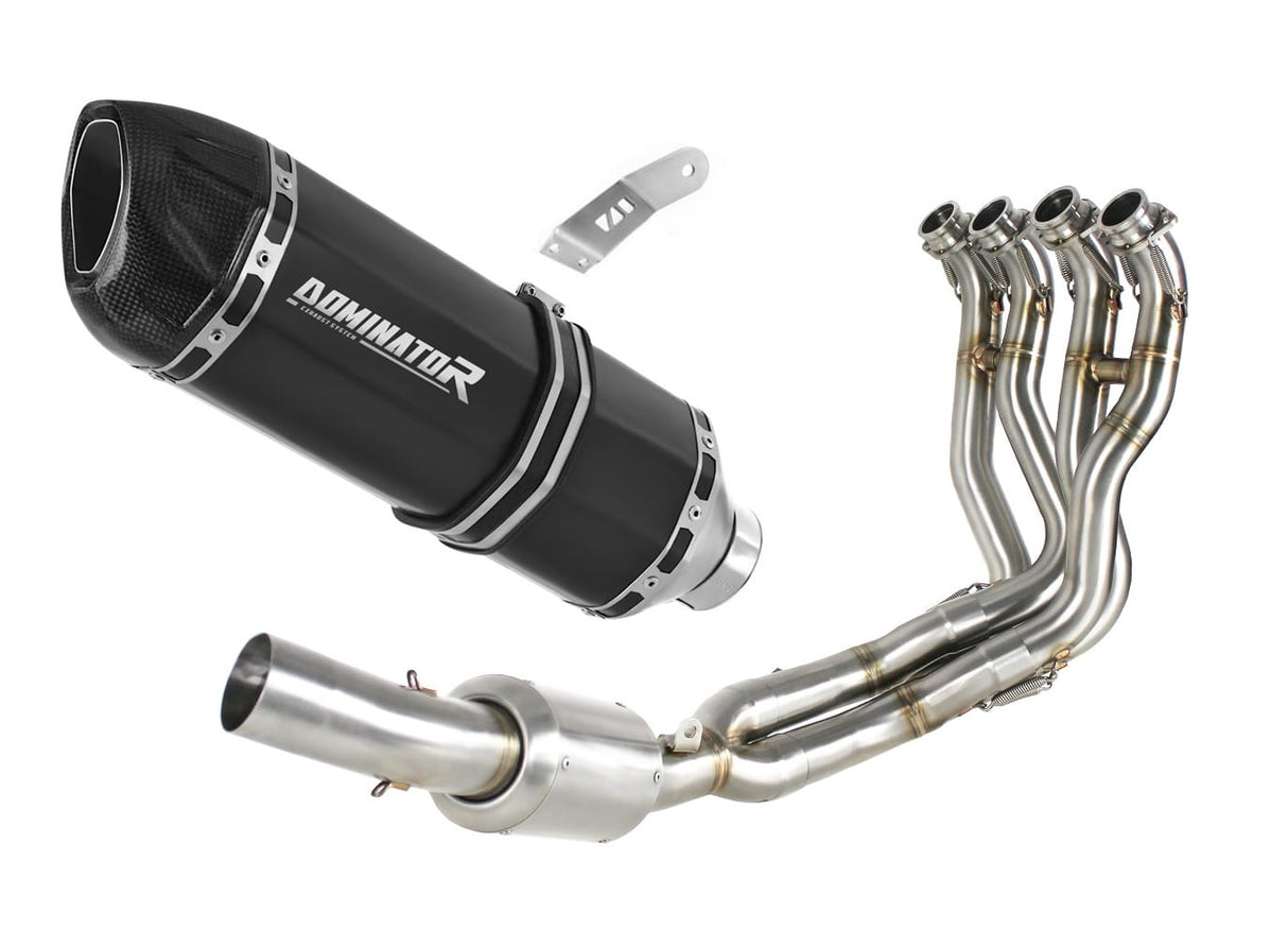 Suzuki GSXR 1000 2017 - 2021 EX Full Exhaust System Collector Silencer HP1 BLACK + dB killer 20 m.