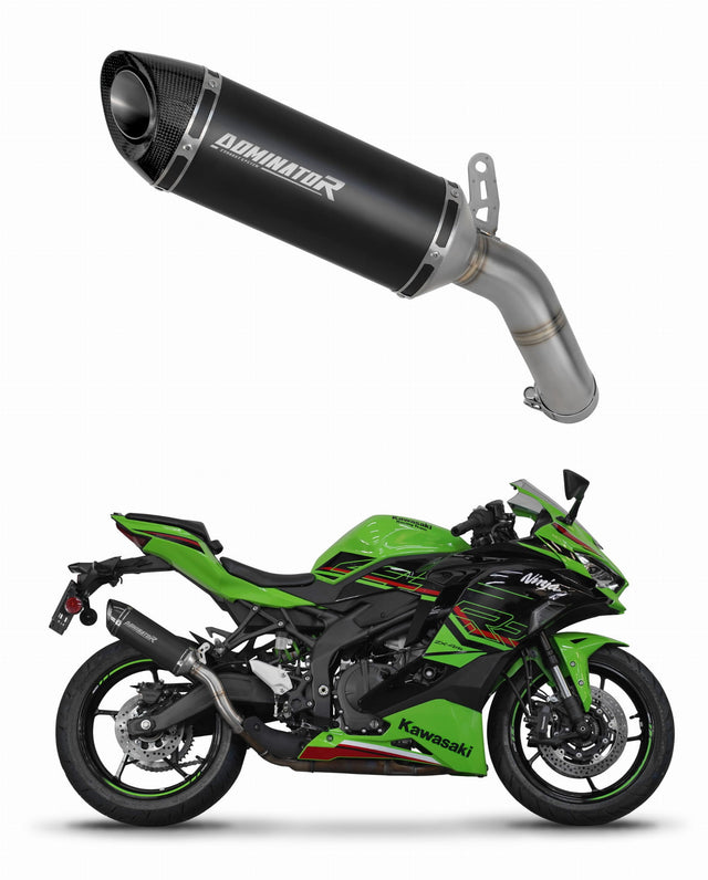 Kawasaki ZX-4R / RR 2023 - 2024 Exhaust Silencer Muffler HP8 BLACK + dB killer 20 m.