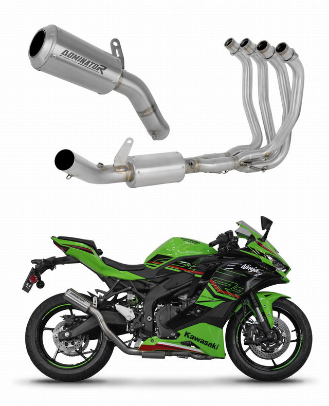 Kawasaki ZX-4R / RR 2023 - 2024 Full Exhaust System Collector Silencer GPS + dB killer 20 m.