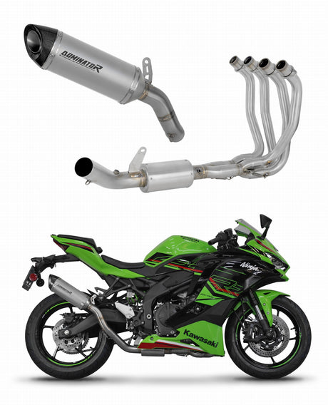 Kawasaki ZX-4R / RR 2023 - 2024 Full Exhaust System Collector Silencer Titanium HP8 + dB killer 20 m.