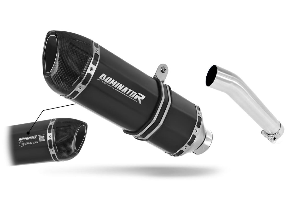 Yamaha FZS FAZER 600 1998 - 2003 EU Approved Exhaust Silencer HP1 BLACK 19 m.