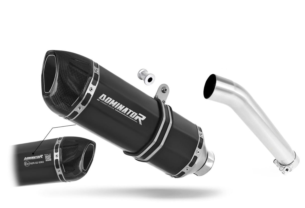 Yamaha YZF 600 R Thundercat 1996 - 2006 EU Approved Exhaust Silencer HP1 BLACK 19 m.