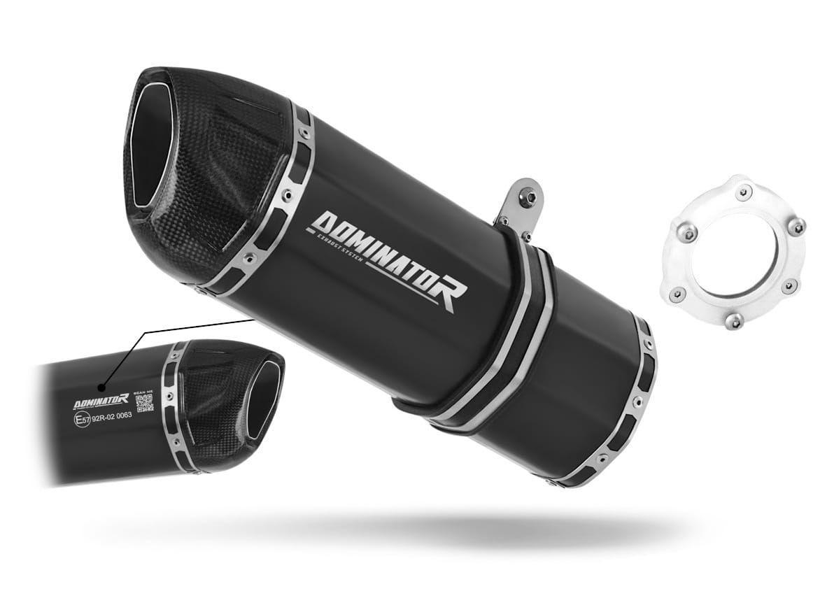 Yamaha YZF 1000 R Thunderace 1996 - 2003 EU Approved Exhaust Silencer HP1 BLACK 19 m.