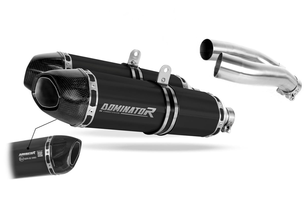 Yamaha YZF R1 1000 RN12 2004 - 2006 EU Approved Exhaust Silencer HP1 BLACK 20 m.