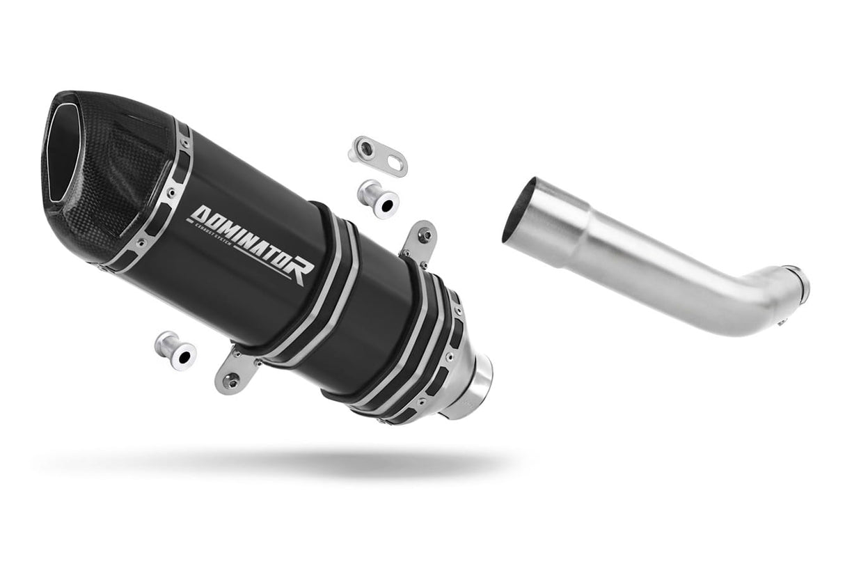 Piaggio Vespa GTS 125 2007 - 2012 Exhaust Silencer Muffler HP1 BLACK + dB killer 20 m.