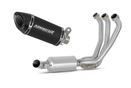 Yamaha XSR 900 / GP 2024 Full Exhaust System Collector Silencer HP8 BLACK + dB killer 20 m.