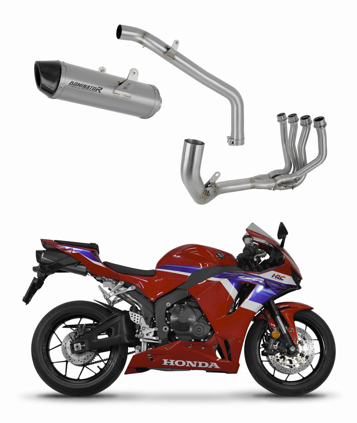 Honda CBR 600RR 2013 - 2025 Full Exhaust System Collector Silencer Titanium HP2 + dB killer 20 m.