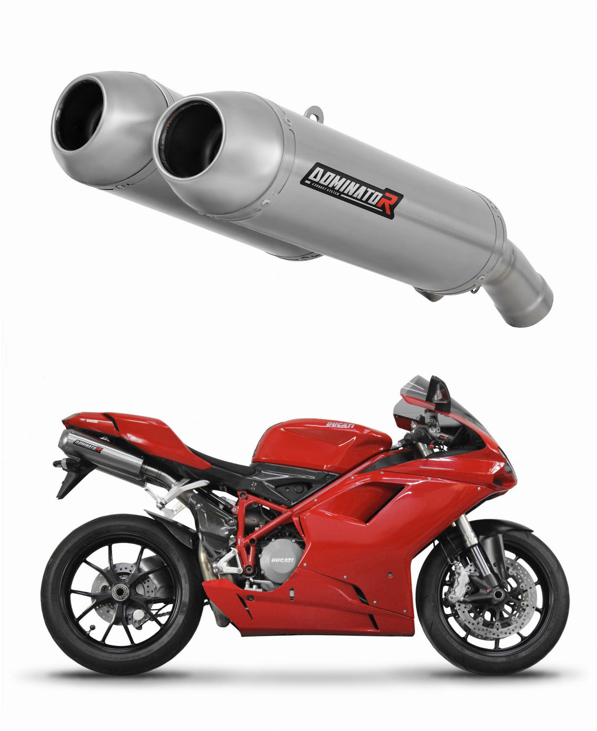 Ducati 1098 2007 - 2009 Exhaust Silencer Muffler OVR + dB killer 20 m.