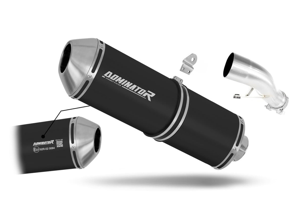 Yamaha FZ1 FAZER 1000 2006-2015 EU Approved Exhaust Silencer OVR BLACK 20 m.