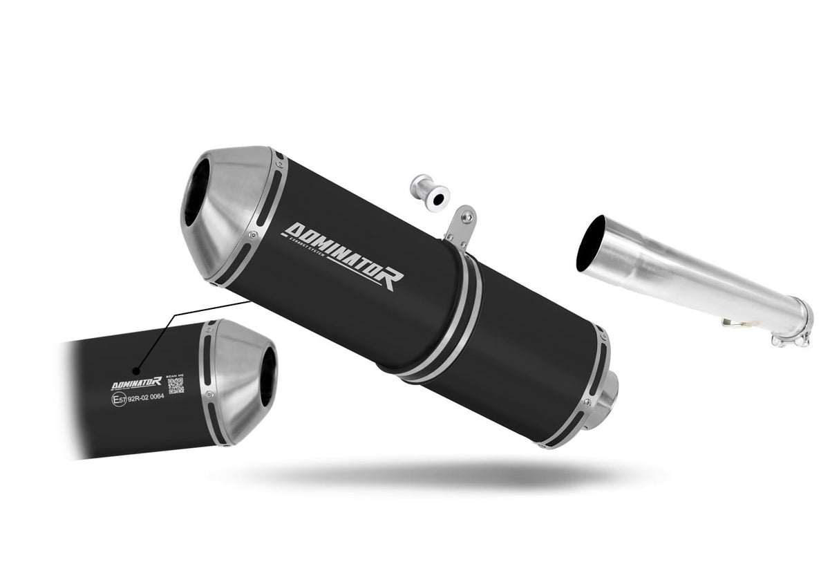 Yamaha FZS FAZER 1000 2001 - 2005 EU Approved Exhaust Silencer OVR BLACK 20 m.