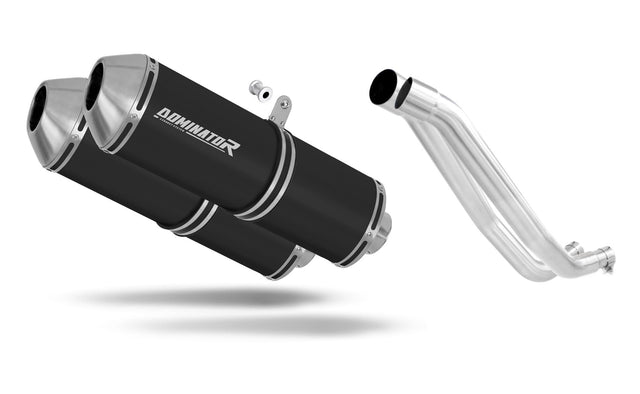 Yamaha XT 660 X 2004 - 2016 Exhaust Silencer Muffler OVR BLACK + dB killer 20 m.