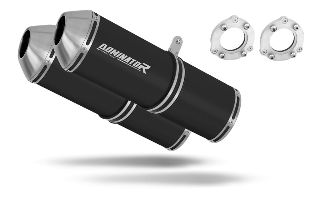 Suzuki SV 1000 N 2003 - 2007 Exhaust Silencer Muffler OVR BLACK + dB killer 20 m.