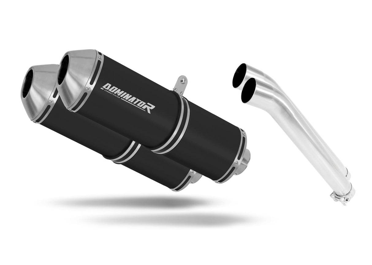 Suzuki DL 1000 V Strom 2002 - 2011 Exhaust Silencer Muffler OVR BLACK + dB killer 20 m.