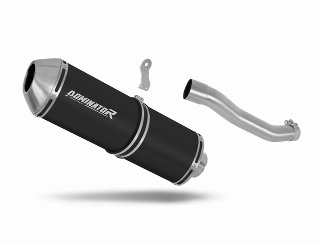 Suzuki DR 800 S / BIG RIGHT SIDE Exhaust Silencer Muffler OVR BLACK + dB killer