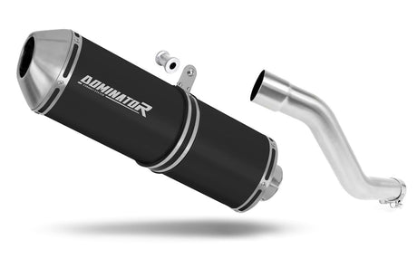 Suzuki DR 750 S / BIG RIGHT SIDE Exhaust Silencer Muffler OVR BLACK + dB killer