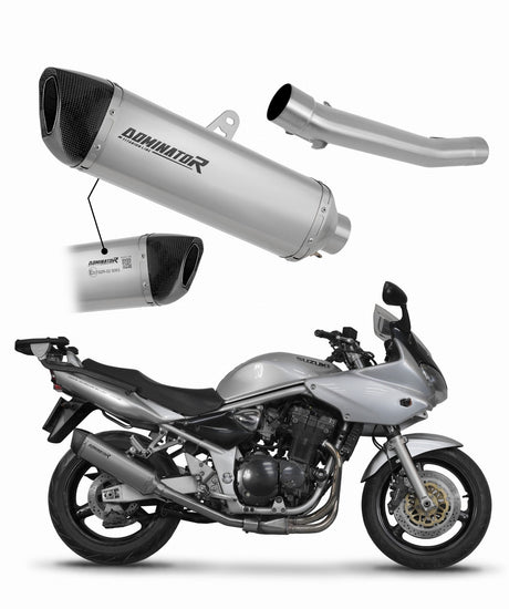 Suzuki GSF BANDIT 1200 2001 - 2005 EU Approved Exhaust Silencer Titanium HP6 20 m.