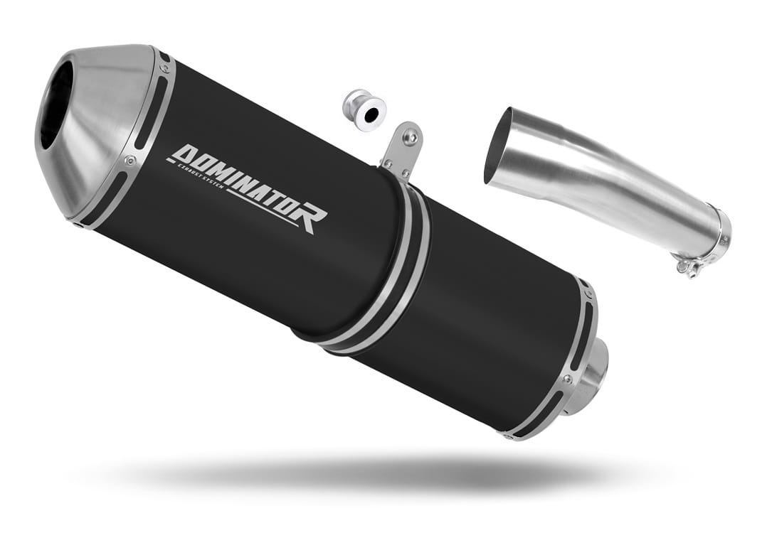 Suzuki SV 650 N 1999 - 2002 Exhaust Silencer Muffler OVR BLACK + dB killer 19 m.