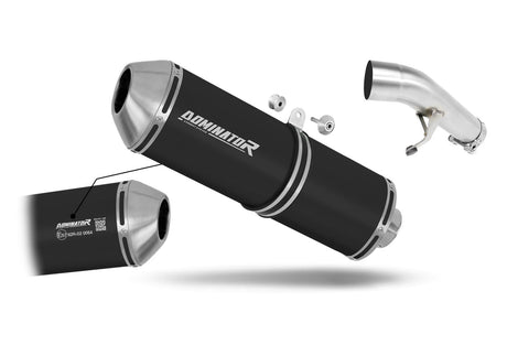 Suzuki GSXF 650 2007 - 2016 EU Approved Exhaust Silencer OVR BLACK 20 m.