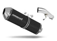 Suzuki GSXF 650 2007 - 2016 Exhaust Silencer Muffler OVR BLACK + dB killer 20 m.