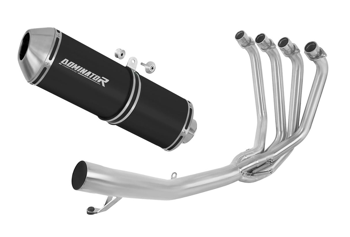Suzuki GSF 650 BANDIT N / S 2007 - 2016 Full Exhaust System Collector Silencer OVR BLACK + dB killer 20 m.
