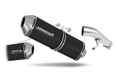 Suzuki GSF 650 BANDIT N / S 2007 - 2016 EU Approved Exhaust Silencer OVR BLACK 20 m.