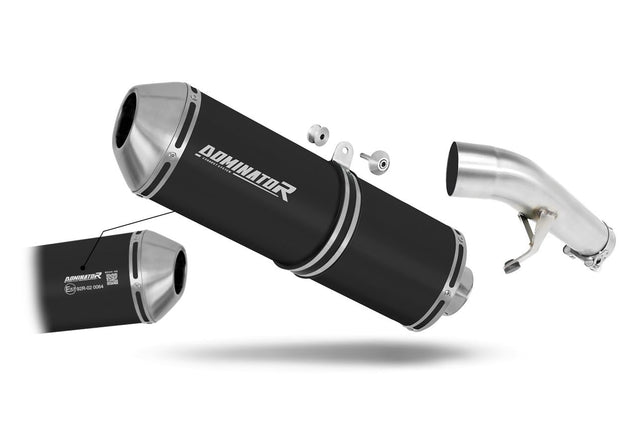 Suzuki GSF 650 BANDIT N / S 2007 - 2016 EU Approved Exhaust Silencer OVR BLACK 20 m.
