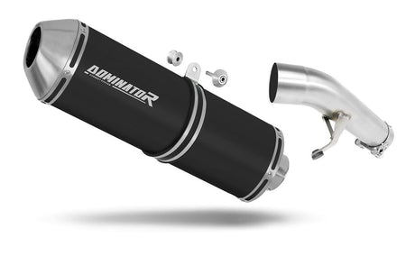 Suzuki GSF 650 BANDIT N / S 2007 - 2016 Exhaust Silencer Muffler OVR BLACK + dB killer 20 m.