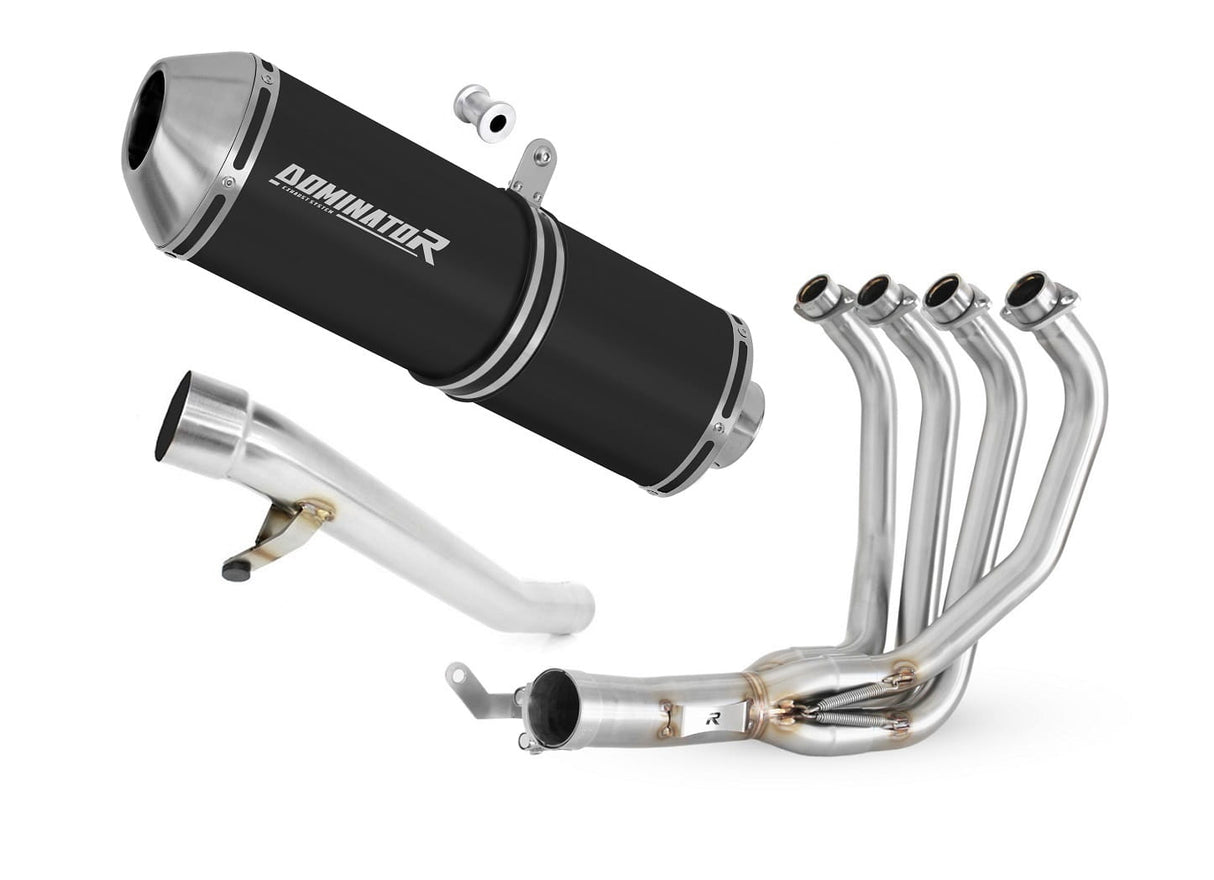 Suzuki GSF 650 BANDIT N / S 2005 - 2006 Full Exhaust System Collector Silencer OVR BLACK + dB killer 20 m.