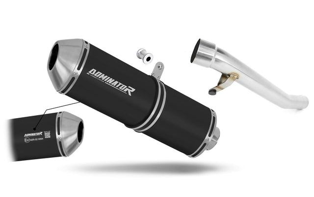 Suzuki GSF 650 BANDIT N / S 2005 - 2006 EU Approved Exhaust Silencer OVR BLACK 20 m.