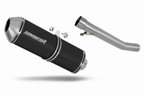 Suzuki GSXF 600 1998 - 2006 Exhaust Silencer Muffler OVR BLACK + dB killer 19 m.