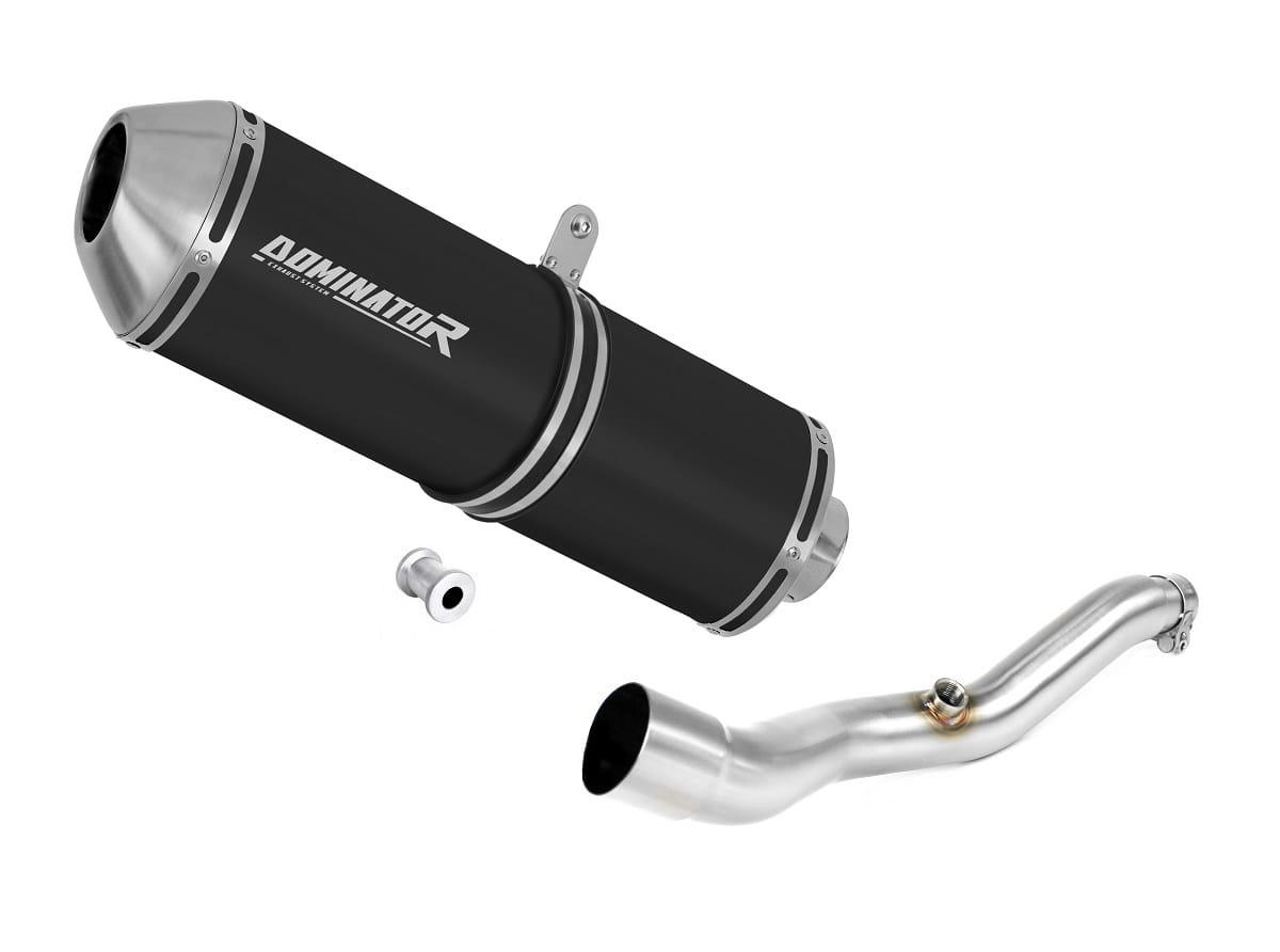 Suzuki BURGMAN 400 2007 - 2016 Exhaust Silencer Muffler OVR BLACK + dB killer 20 m.