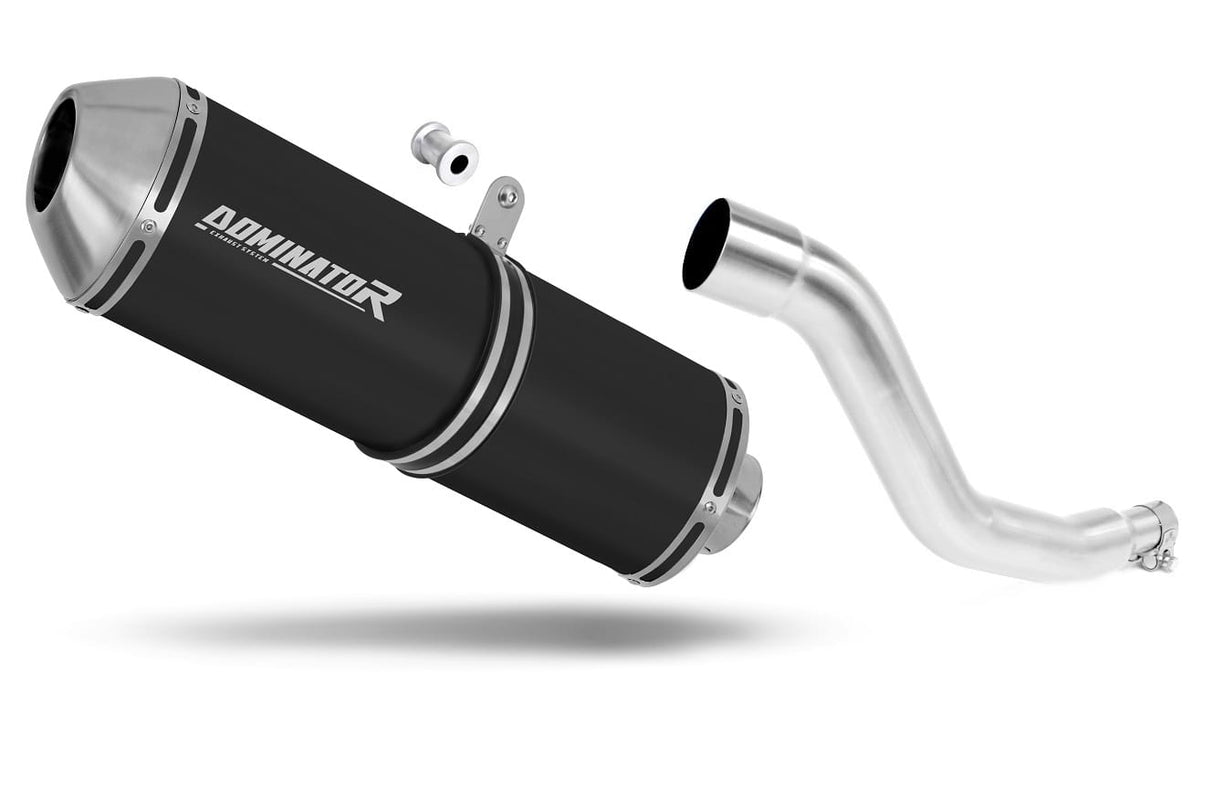 Suzuki DR 125 Exhaust Silencer Muffler OVR BLACK + dB killer
