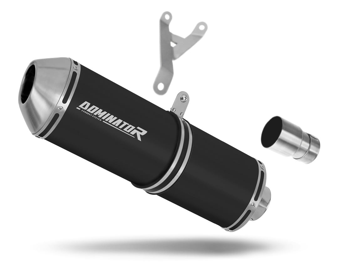 Piaggio MP3 500 Exhaust Silencer Muffler OVR BLACK + dB killer