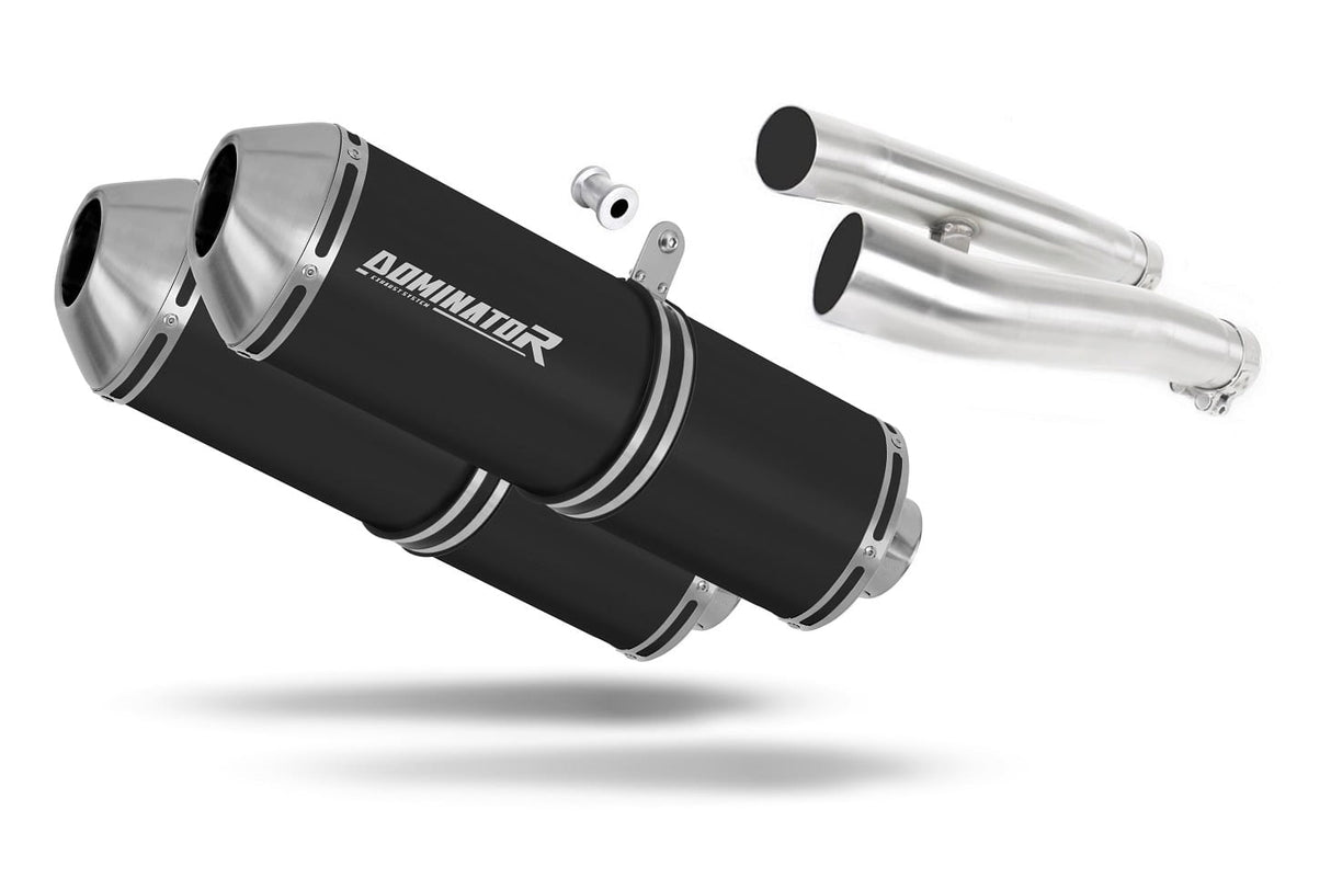 Kawasaki ZZR 1200 2002 - 2005 Exhaust Silencer Muffler OVR BLACK + dB killer 20 m.