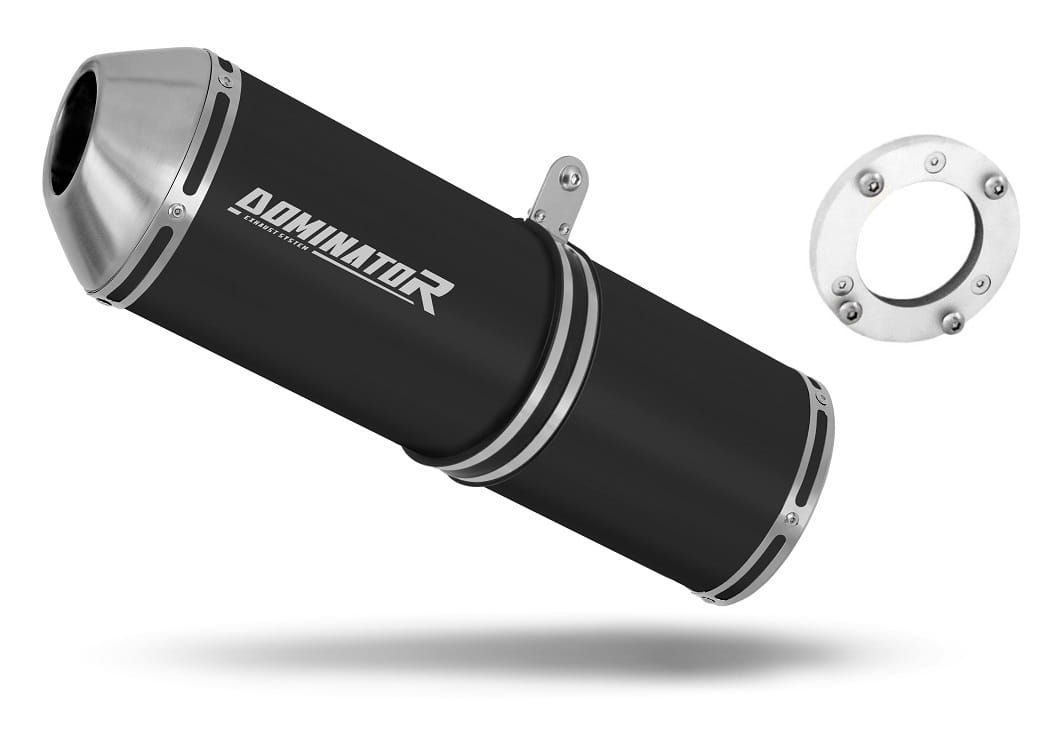 Kawasaki ZX12R 2000 - 2005 Exhaust Silencer Muffler OVR BLACK + dB killer 20 m.