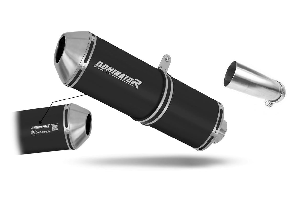 Kawasaki ZX10R 2011 - 2015 EU Approved Exhaust Silencer OVR BLACK 20 m.