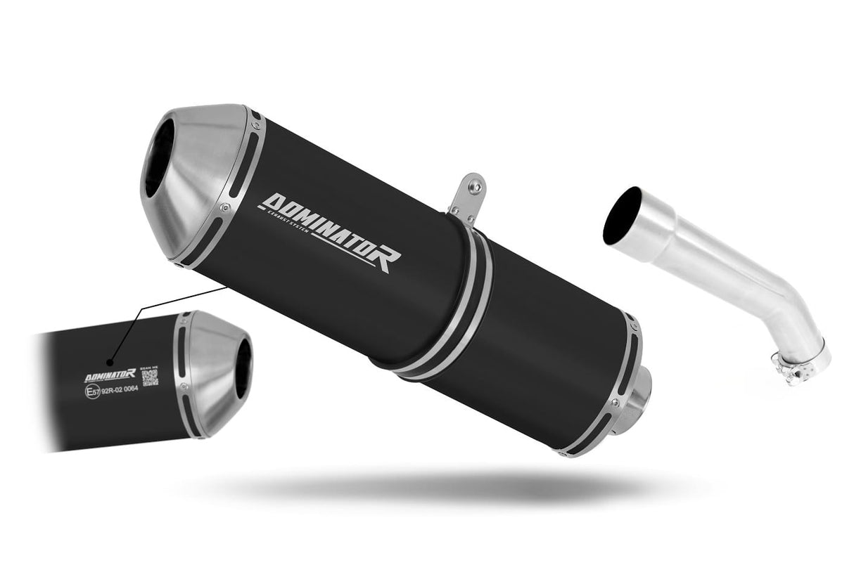 Kawasaki ZX10R 2004 - 2005 EU Approved Exhaust Silencer OVR BLACK 20 m.